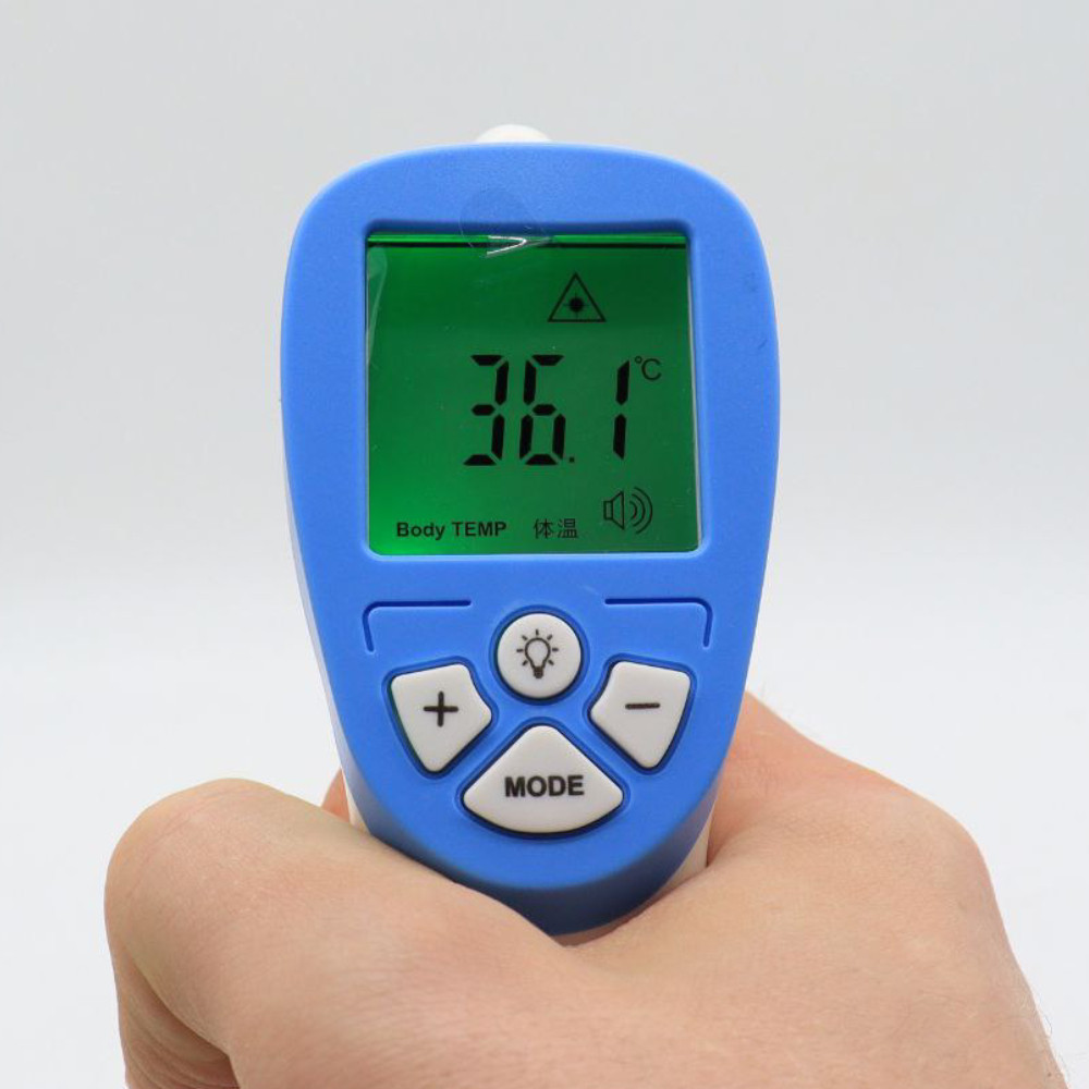 Безконтактний інфрачервоний термометр 0-100°C, на батарейках, DT-8806C / Електронний градусник для тіла Київ - фото 8