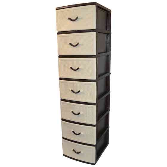 Комод пластиковий Style (Стиль) 7 ящиків 48х38х155 Одеса