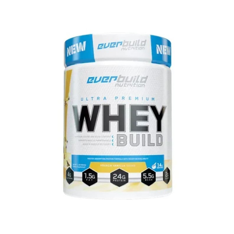 Протеин Everbuild Nutrition Ultra Premium Whey Protein Build 454 г, French vanilla Луцк - изображение 1