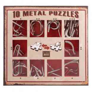 Набір головоломок 10 Metall Puzzles red Eureka 3D Puzzle 473358, 10 головоломок Вінниця
