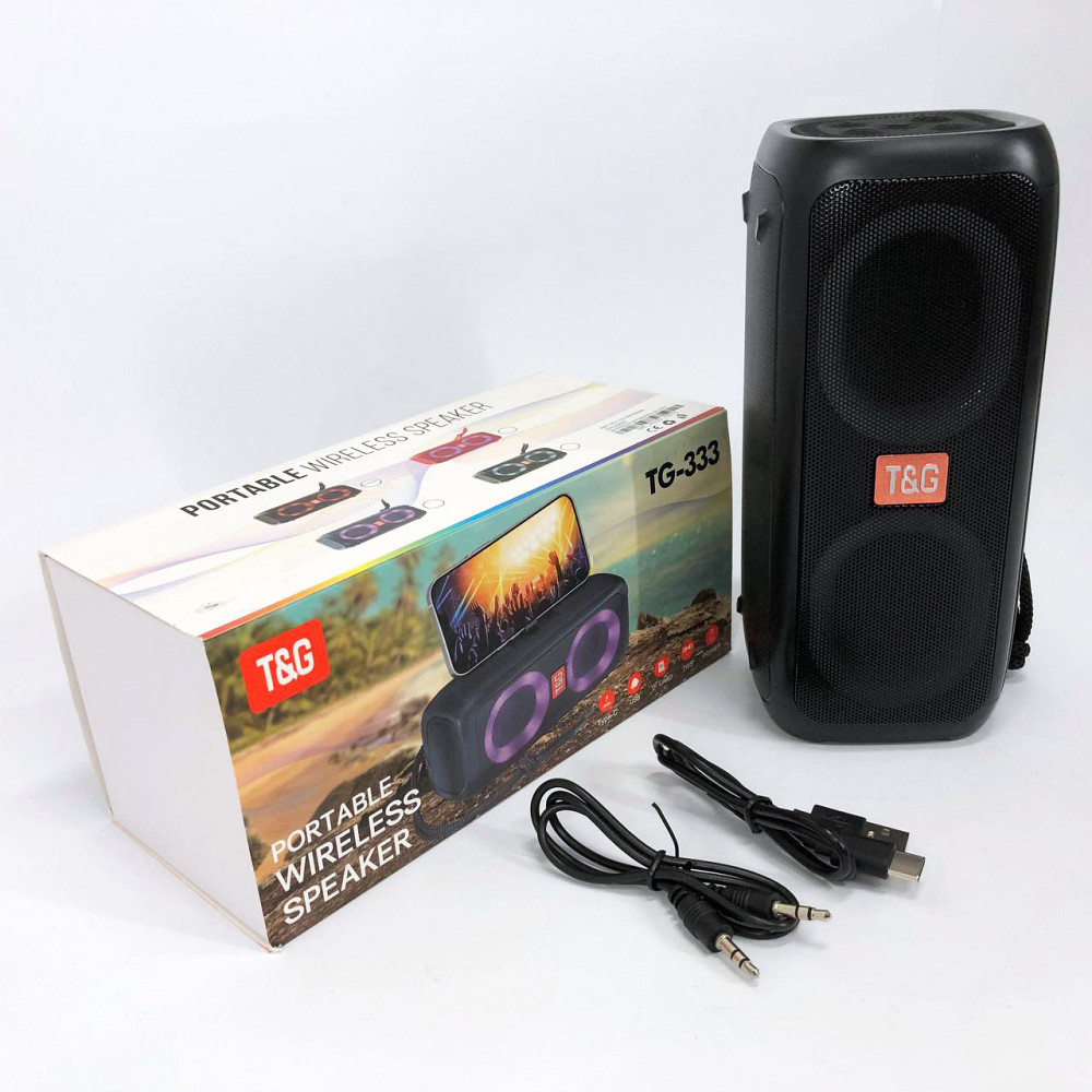 Портативная колонка с led подсветкой TG333, Блютуз колонка с качественным звуком и подсветкой YI-39 Львов - изображение 4