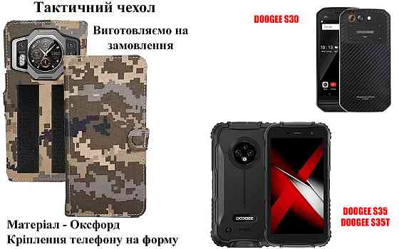 Тактичний чохол для CUBOT X19, X20, X20 Pro, кріпиться до спорядження на липучці Київ