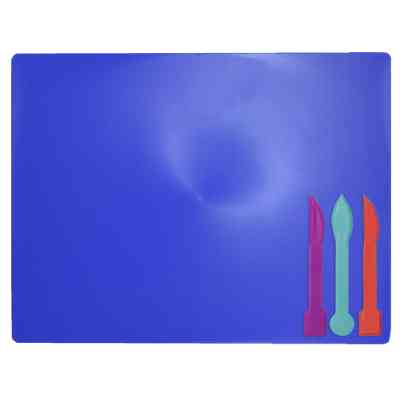 Доска для пластилина ZiBi + 3 стека для лепки, синяя (ZB.6910-02) Винница