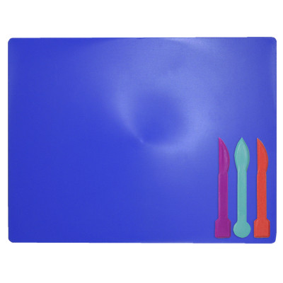 Доска для пластилина ZiBi + 3 стека для лепки, синяя (ZB.6910-02) Винница - изображение 1