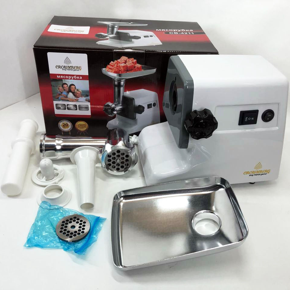 М'ясорубка для професійної кухні Crownberg CB-4211, Побутова м'ясорубка для фаршу EN-24 Івано-Франківськ - фото 1