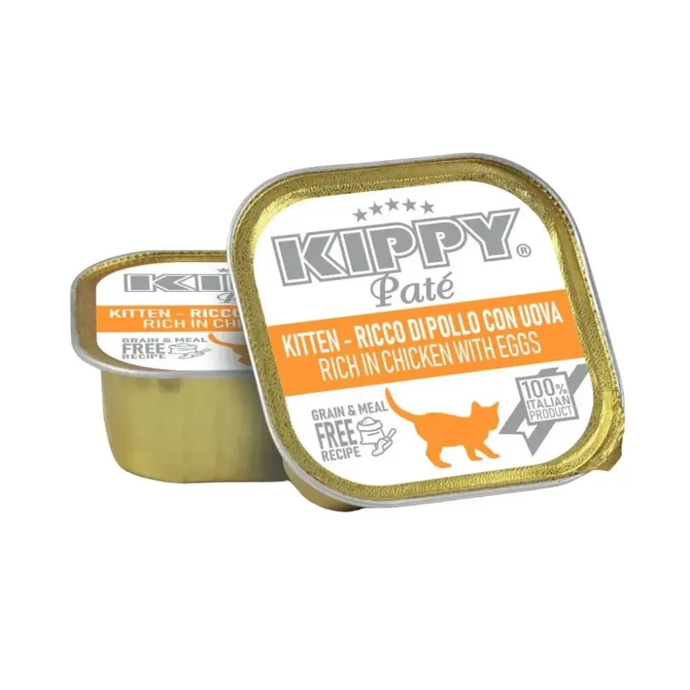 Влажный корм KIPPY Pate Kitten Chicken with Eggs для котят с курицей и яйцом в виде паштета 90 г Винница - изображение 1