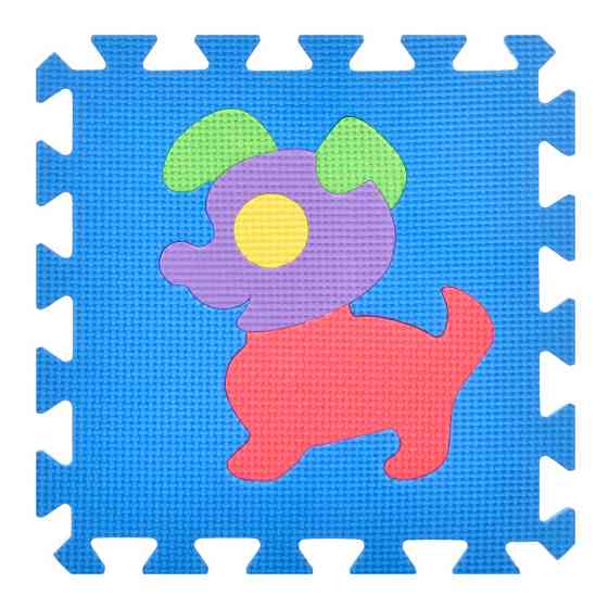 Дитячий килимок Мозаїка "Тварини" M 0376-1, 10 деталей, EVA, 30х30 см Вінниця