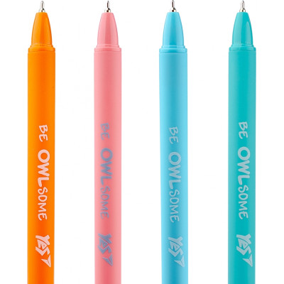 Ручка шариковая Yes Cute owl автоматическая 0,7 мм синяя (412007) Винница - изображение 3