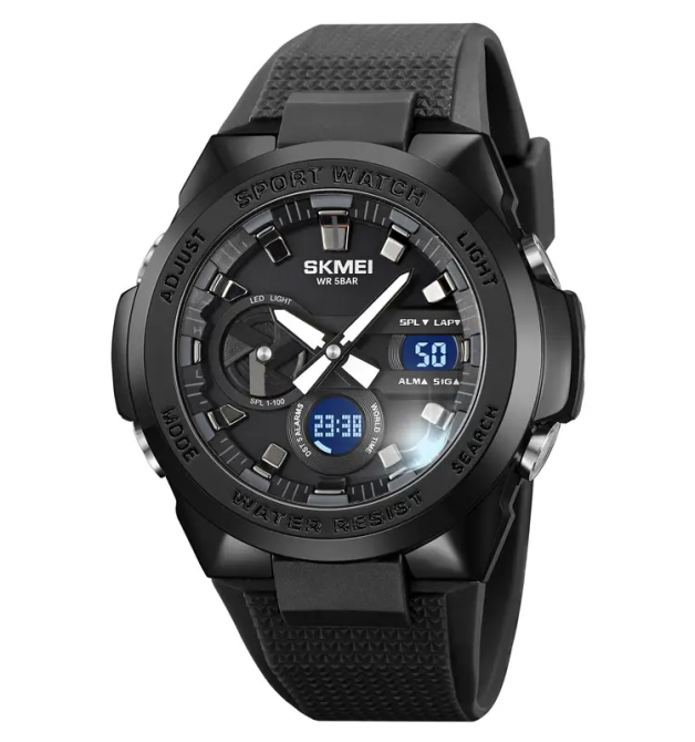 Годинник чоловічий наручний спортивний Skmei 2105 (Чорний) Вінниця - фото 3