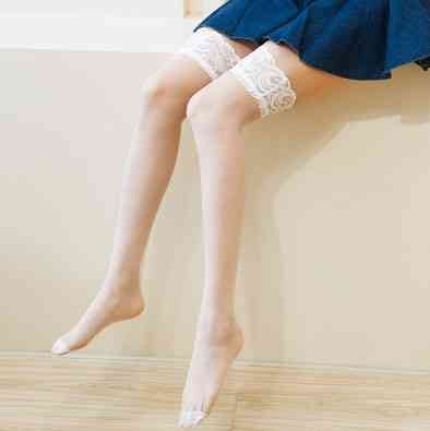 Панчохи жіночі білі на резинці - розмір універсальний до 3 розміру Київ
