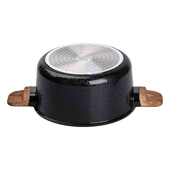 Каструля алюмінієва з керамічним покриттям 4.7 л чорна Київ