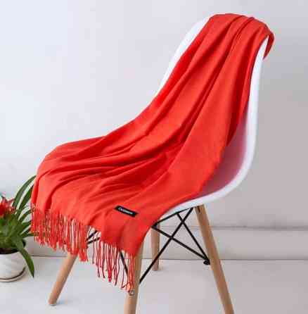 Шарф теплый коралловый - размер 170*60см, кашемир (акриловый материал) Киев