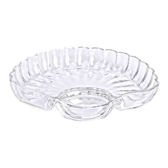 Yiwu Блюдо сервірувальне для закусок із соусником 21х19х3 см скляне HP-YH-58 Киев