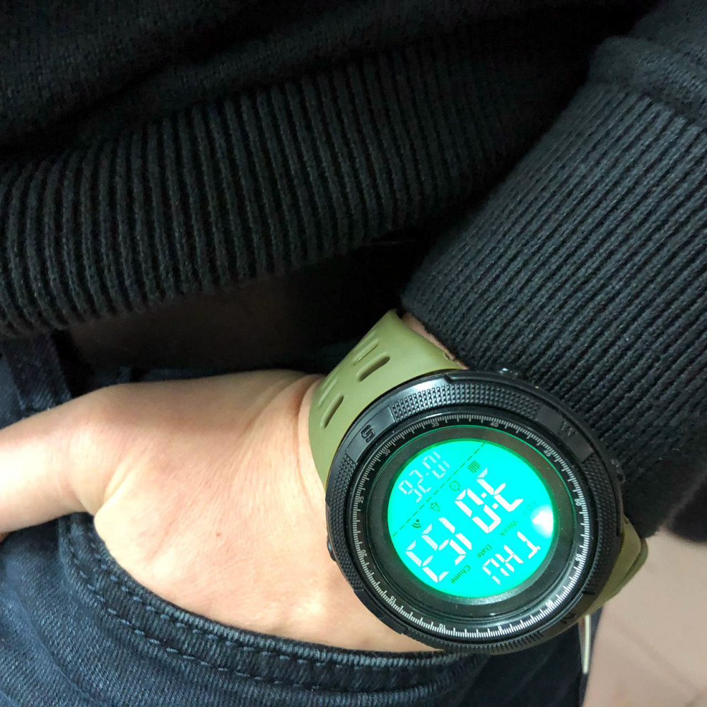 Хорошие наручные часы мужские SKMEI, Часы армейские скмей Водостойкие тактические NH-72 Киев - изображение 3