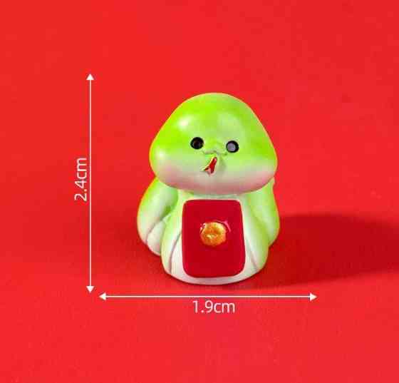 Зелена змія мініатюра 2.4 х 2 см для мінісаду та мікроландшафту No 4 Одеса