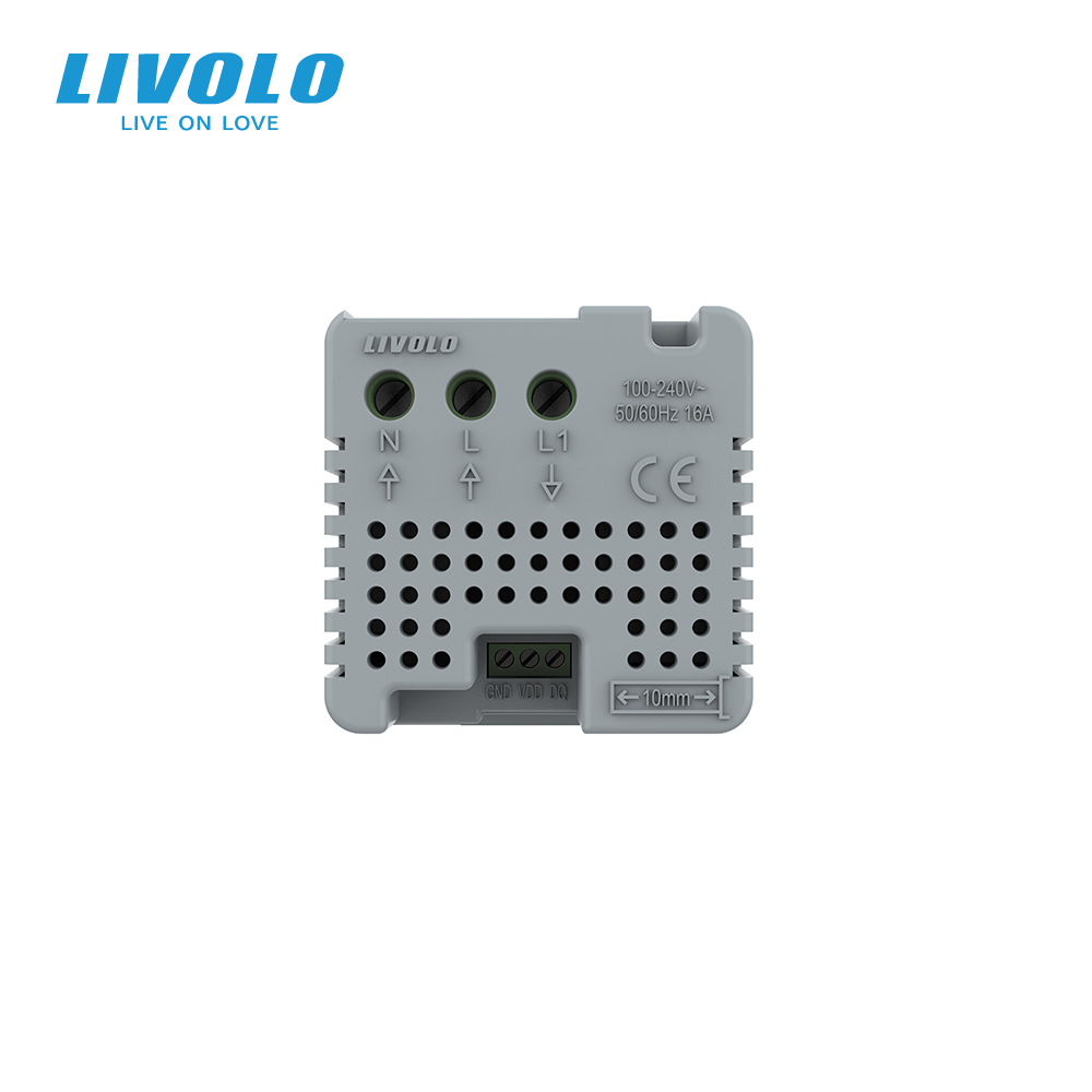 Розумний Wi-Fi терморегулятор (термостат) сенсорний програмований для електричної теплої підлоги LIVOLO, золотий, модуль без рамки (VL-FCQ1Z2-2APS23) Коломия - фото 7