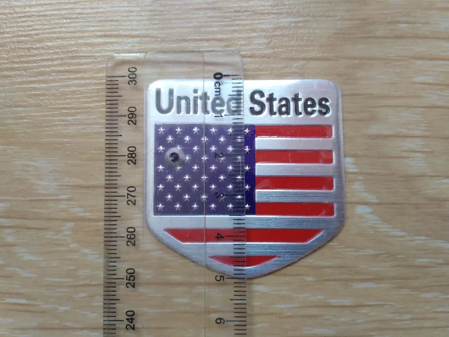 Наклейка на авто Флаг Соединенные Штаты алюминиевая Киев - изображение 8