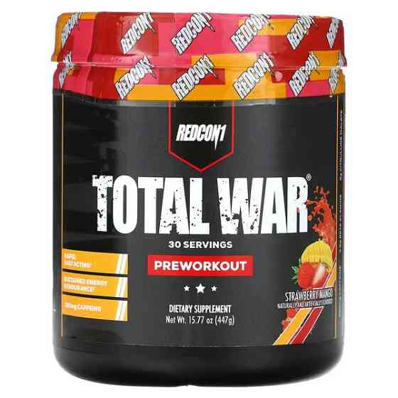 Передтренувальний комплекс Redcon1 Total War PREWORKOUT 447 г, Strawberry Mango Луцьк