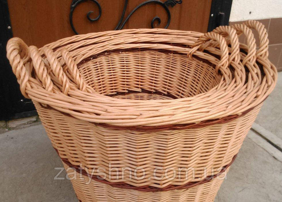 Набір плетених кошиків з ручками Київ - фото 4