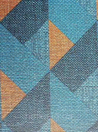 Шпалери вінілові на флізелін Sirpi AltaGamma Home 3 геометрія трикутники бірюзові сині коричневі яскраві 3д Київ