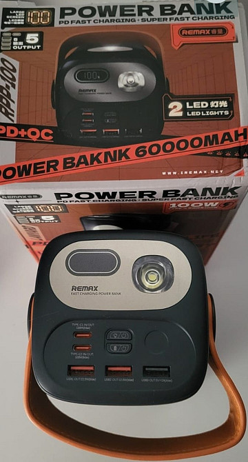 Повербанк Remax 100w 60000mAh. Киев - изображение 4