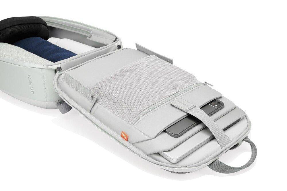 Рюкзак Bobby "Bobby Edge" захист від крадіжок, порізів, світло сірий Рівне - фото 5