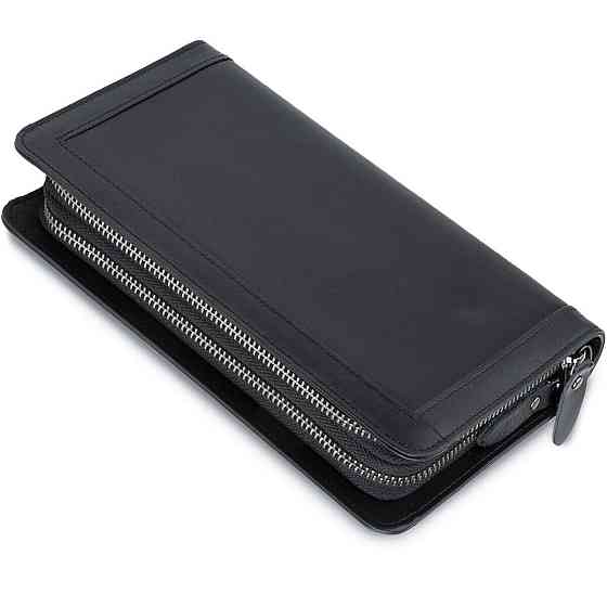 Мужской клатч-барсетка с ремешком на руку Vintage 14657 Черный Киев