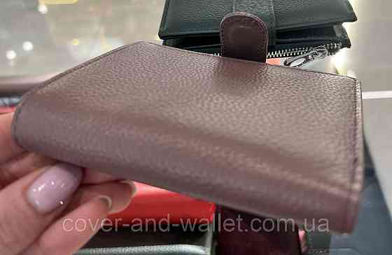 Компактный тонкий кошелек пудрового цвета на магнитной застежке HV 3009 Киев