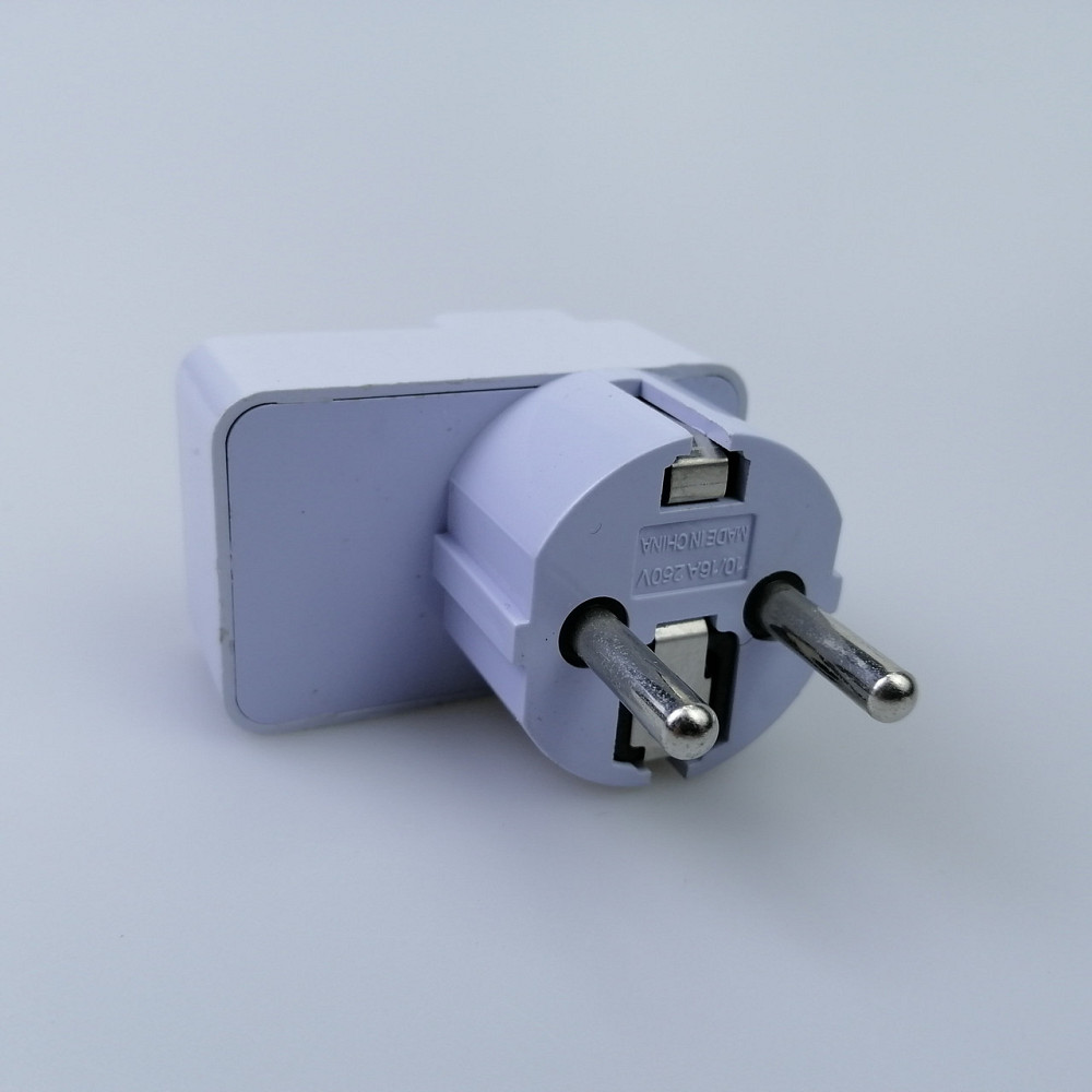 Універсальний адаптер з US/UK/AU на EU з вимикачем Київ - фото 4