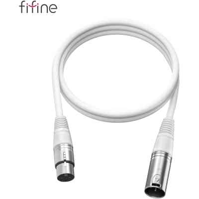 Мікрофонний кабель Fifine XLR Male to Female White 1.8 м (L9CW) Вінниця