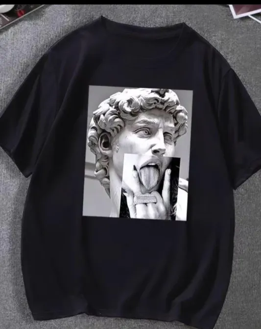 Футболка мужская с принтом  48 Черная 2664093610 Днепр - изображение 1