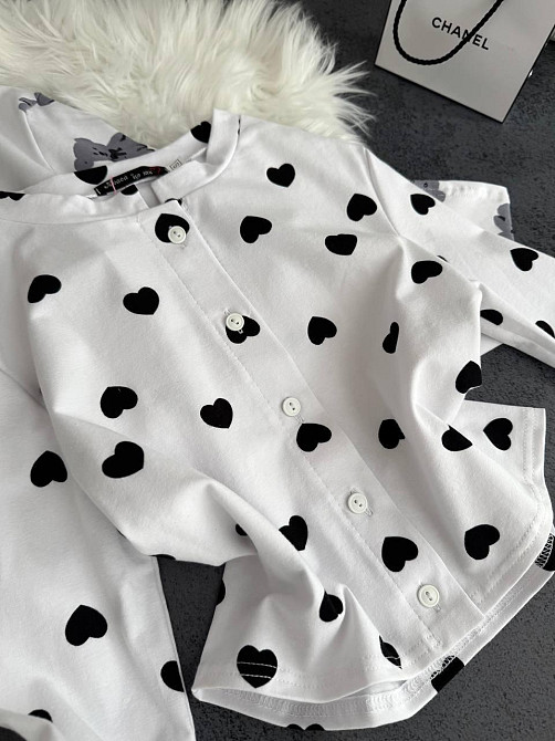 Женская стильная домашняя принтованная пижама качественный кулир Одесса - изображение 3