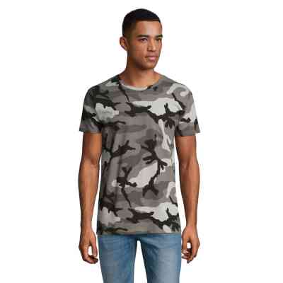 Футболка Sol's Camo men сірий камо XL (01188521XL) Винница