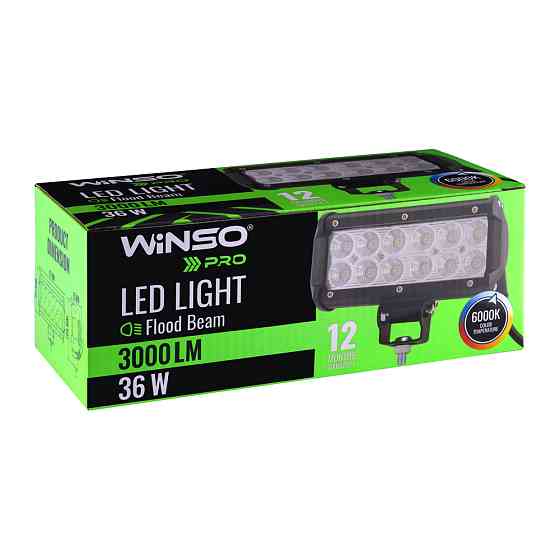 Фара світлодіодна Winso Pro Cree розсіяний 10-30V, 36W (12x3W), 1шт Львів