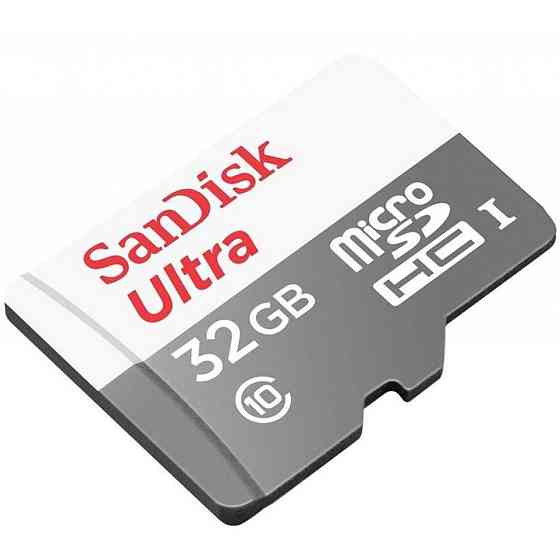 Карта пам'яті SanDisk microSD, Class 10 UHS-I Ultra SDSQUNS-032G-GN3MA (32GB, Class10, UHS-I, 80MB/s) Николаев