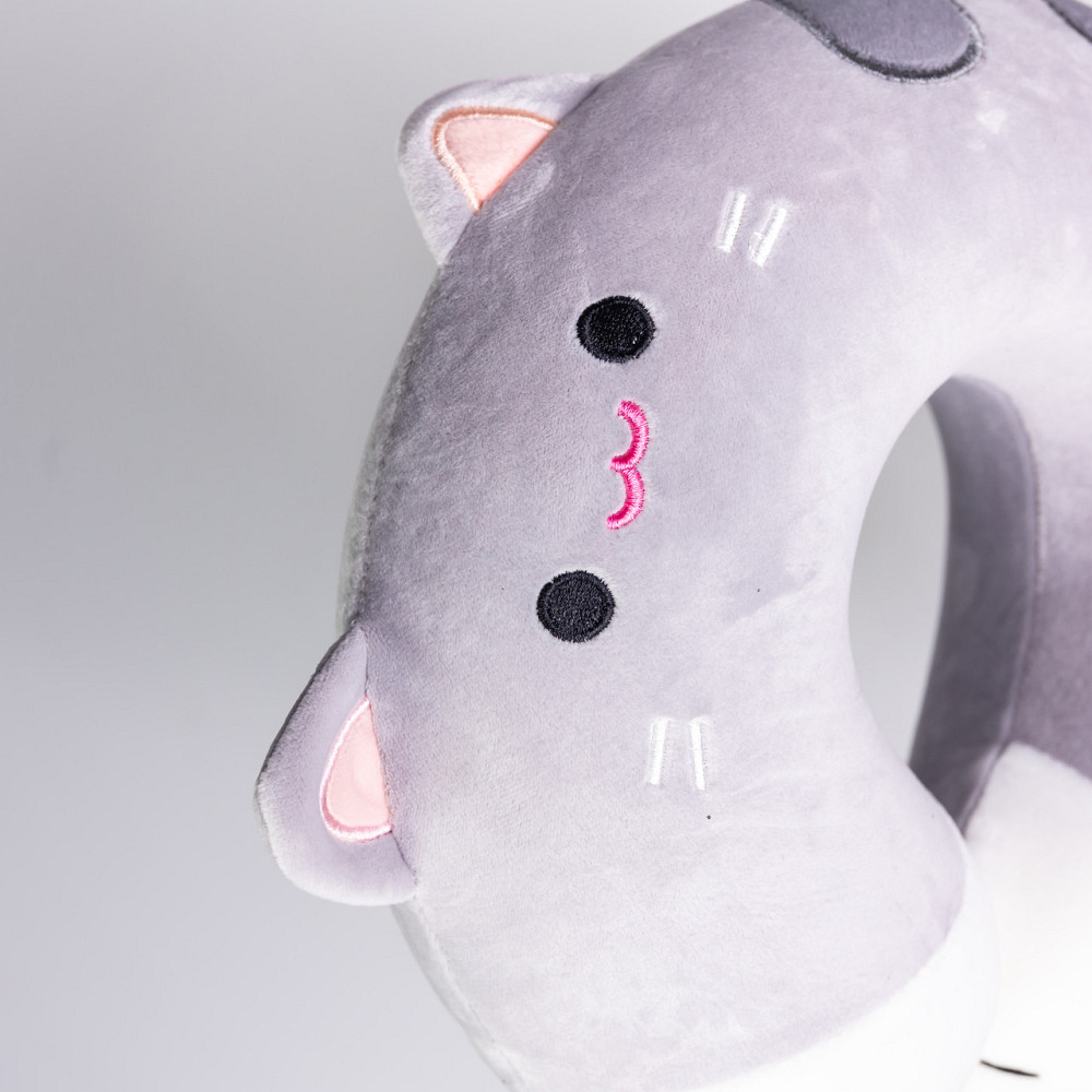 Yiwu Подушка для шиї Kitty U-подібна, сірий HP-56-11G Коломия - фото 4
