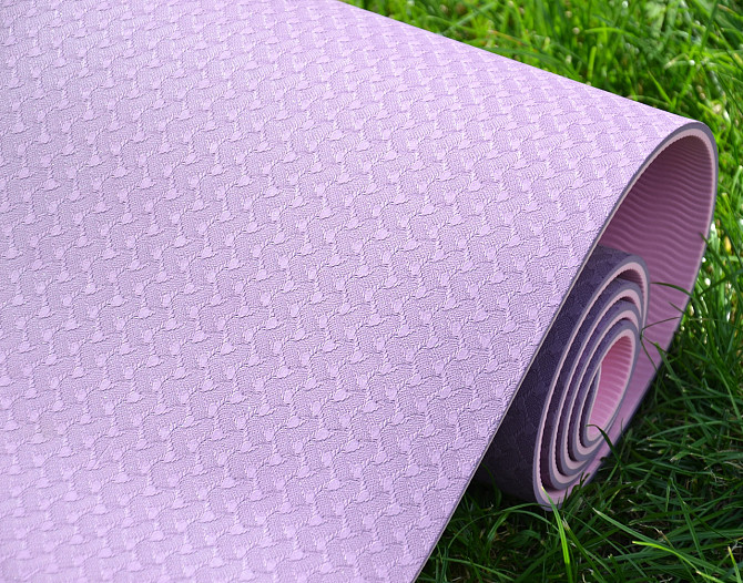 Килимок для йоги та фітнесу Power System PS-4060 TPE Yoga Mat Premium Purple (183х61х0.6) Кам'янське - фото 7