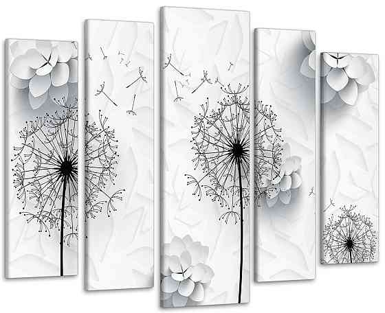 Модульна картина Абстракція Квіти Art-72_5 Київ