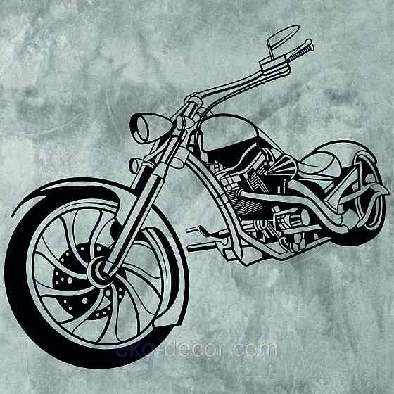 Декоративное настенное Панно «Мотоцикл» Декор на стену Киев