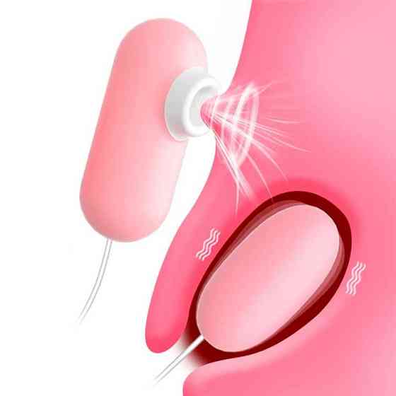 Подвійне вакуумне віброяйце "Вуманайзер" з USB-проводом 10 режимів - Вібратори Вінниця