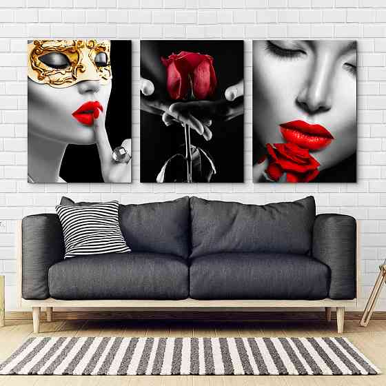 Модульна картина Дівчина Роза Art-51_B3 Київ