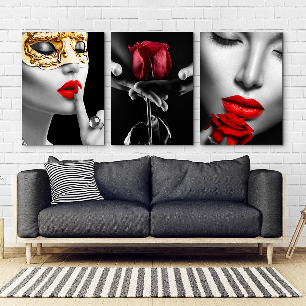 Модульная картина Девушка Роза Art-51_B3 Киев - изображение 2