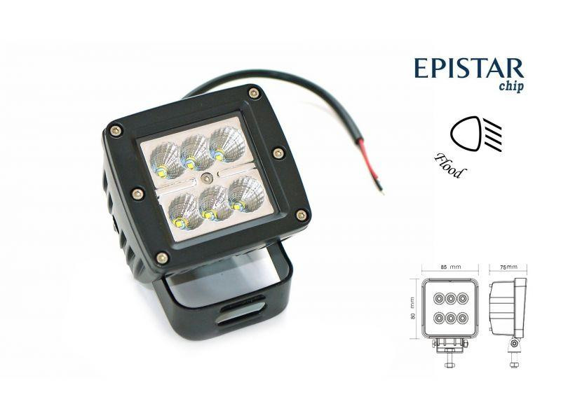 Фара додаткового світла 15T - 18W / Flood промінь світла, що розсіює, кут свічення 60° вольтаж 12-24V Харків - фото 1