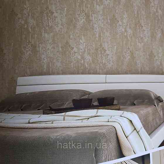 Шпалери флізелінові еко Galerie Metallic FX 0,53Х10 англійські вензелі завитки золотом структурних на коричневому Київ