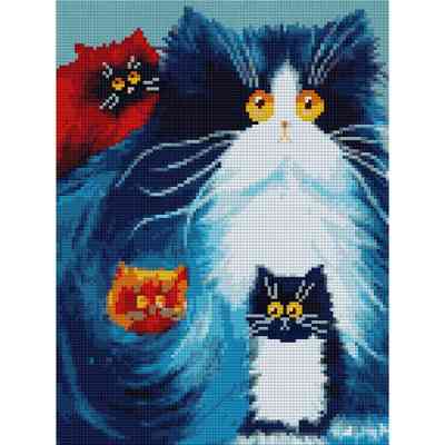 Картина по номерам Santi Пухнасті котики 30*40 см алмазна мозаїка (954710) Вінниця