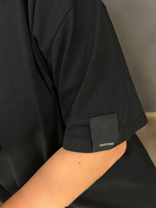 Футболка женская A-N 26075 оверсайз базовая с нашивкой, черный, one size Киев - изображение 12