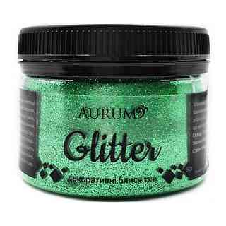 Глиттер изумрудный №06 0.06кг AURUM Харьков