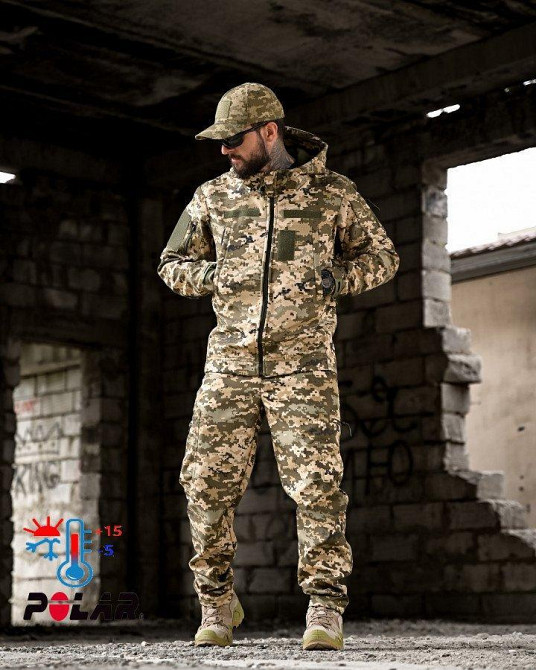 Демисезонный тактический костюм на флисе OMEGA  пиксель НП4882 Одесса - изображение 10