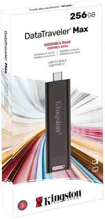 Флеш-накопичувач USB3.2 256GB Type-C Kingston DataTraveler Max Black (DTMAX/256GB) Чорний Харків