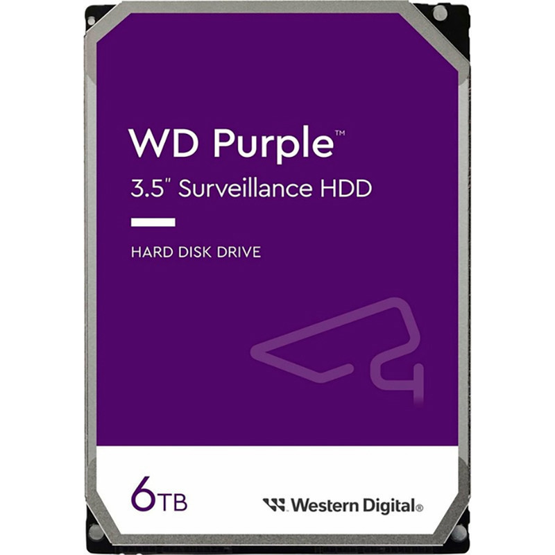 Накопичувач HDD SATA 6.0TB WD Purple 5400 rpm 256MB (WD64PURZ) 3.5